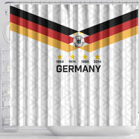 World Football 2026 Germany Shower Curtain Deutschland 4-Time Champions - Wonder Print Shop