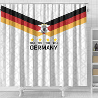 World Football 2026 Germany Shower Curtain Deutschland 4-Time Champions - Wonder Print Shop