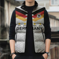 Custom World Football 2026 Germany Sleeveless Puffer Jacket Deutschland 4-Time Champions - Wonder Print Shop