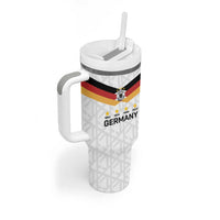 Custom World Football 2026 Germany Tumbler With Handle Deutschland 4-Time Champions - Wonder Print Shop