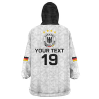 Custom World Football 2026 Germany Wearable Blanket Hoodie Deutschland 4-Time Champions - Wonder Print Shop
