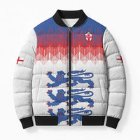 Custom World Football 2026 England Bomber Puffer Jacket Three Lions Pride Style - Wonder Print Shop