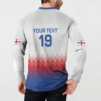Custom World Football 2026 England Button Sweatshirt Three Lions Pride Style - Wonder Print Shop