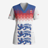 Custom World Football 2026 England Scrub Top Three Lions Pride Style - Wonder Print Shop
