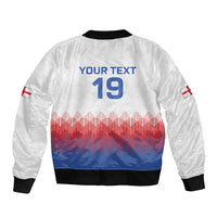 Custom World Football 2026 England Sleeve Zip Bomber Jacket Three Lions Pride Style - Wonder Print Shop