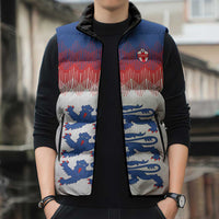 Custom World Football 2026 England Sleeveless Puffer Jacket Three Lions Pride Style - Wonder Print Shop
