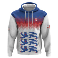 Custom World Football 2026 England Zip Hoodie Three Lions Pride Style - Wonder Print Shop