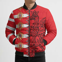 Polish-Lithuanian Commonwealth Bomber Puffer Jacket White Eagle Vytis Dual Heraldic