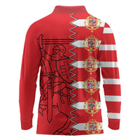 Polish-Lithuanian Commonwealth Long Sleeve Polo Shirt White Eagle Vytis Dual Heraldic