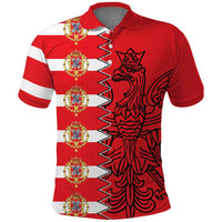 Polish-Lithuanian Commonwealth Polo Shirt White Eagle Vytis Dual Heraldic
