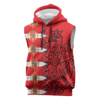 Polish-Lithuanian Commonwealth Sleeveless Hoodie White Eagle Vytis Dual Heraldic