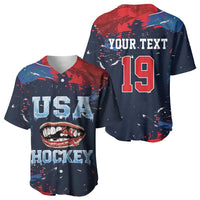 USA Ice Hockey 2026 Champions Custom Baseball Jersey Legend Golden Toothless