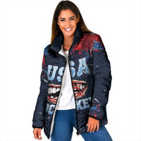 USA Ice Hockey 2026 Champions Custom Padded Jacket Legend Golden Toothless