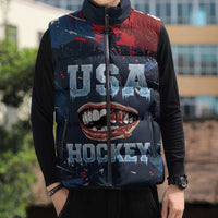 USA Ice Hockey 2026 Champions Custom Sleeveless Puffer Jacket Legend Golden Toothless