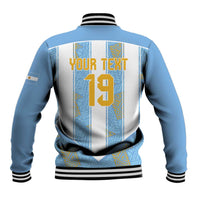 Custom World Football 2026 Argentina Baseball Jacket La Albiceleste Pride Sun of May