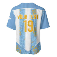 Custom World Football 2026 Argentina Baseball Jersey La Albiceleste Pride Sun of May