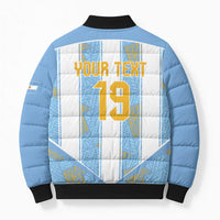 Custom World Football 2026 Argentina Bomber Puffer Jacket La Albiceleste Pride Sun of May