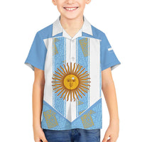 Custom World Football 2026 Argentina Kid Hawaiian Shirt La Albiceleste Pride Sun of May