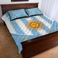 World Football 2026 Argentina Quilt Bed Set La Albiceleste Pride Sun of May