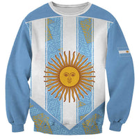 Custom World Football 2026 Argentina Sweatshirt La Albiceleste Pride Sun of May