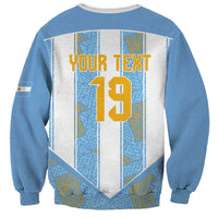 Custom World Football 2026 Argentina Sweatshirt La Albiceleste Pride Sun of May