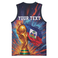 Personalized World Football 2026 Afro Haiti Basketball Jersey Les Grenadiers Trophy Flag Art