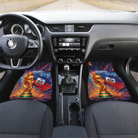 Personalized World Football 2026 Afro Haiti Car Mats Les Grenadiers Trophy Flag Art