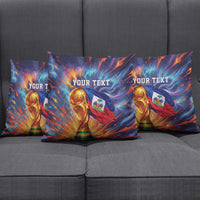 Personalized World Football 2026 Afro Haiti Pillow Cover Les Grenadiers Trophy Flag Art