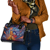 Personalized World Football 2026 Afro Haiti Shoulder Handbag Les Grenadiers Trophy Flag Art