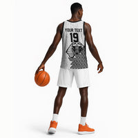 Custom World Football 2026 Egypt Basketball Jersey Pharaohs Hieroglyphs Pride White Version