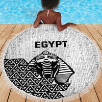 World Football 2026 Egypt Beach Blanket Pharaohs Hieroglyphs Pride White Version