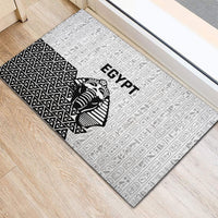 World Football 2026 Egypt Rubber Doormat Pharaohs Hieroglyphs Pride White Version