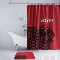 World Football 2026 Egypt Bathroom Set Pharaohs Hieroglyphs Pride Red Version