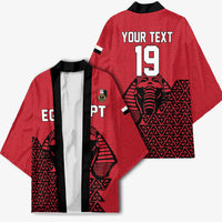 Custom World Football 2026 Egypt Kimono Pharaohs Hieroglyphs Pride Red Version