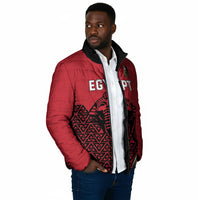 Custom World Football 2026 Egypt Padded Jacket Pharaohs Hieroglyphs Pride Red Version