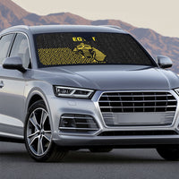 World Football 2026 Egypt Auto Sun Shade Pharaohs Hieroglyphs Pride Black Version