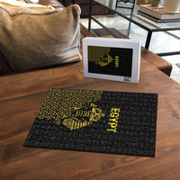 World Football 2026 Egypt Puzzle Pharaohs Hieroglyphs Pride Black Version
