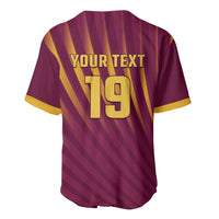 Custom West Indies Cricket Baseball Jersey Palm Tree Sunburst Glory