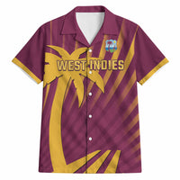 Custom West Indies Cricket Hawaiian Shirt Palm Tree Sunburst Glory