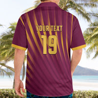 Custom West Indies Cricket Hawaiian Shirt Palm Tree Sunburst Glory