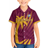 Custom West Indies Cricket Hawaiian Shirt Palm Tree Sunburst Glory