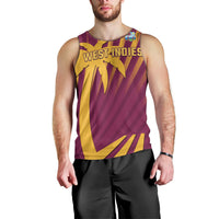 Custom West Indies Cricket Men Tank Top Palm Tree Sunburst Glory