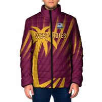 Custom West Indies Cricket Padded Jacket Palm Tree Sunburst Glory