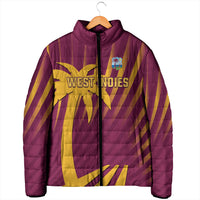 Custom West Indies Cricket Padded Jacket Palm Tree Sunburst Glory