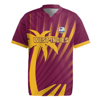 Custom West Indies Cricket Rugby Jersey Palm Tree Sunburst Glory