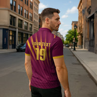 Custom West Indies Cricket Zipper Polo Shirt Palm Tree Sunburst Glory