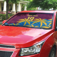 Custom West Indies Cricket Auto Sun Shade The Maroons Calypso Heritage