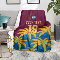 Custom West Indies Cricket Blanket The Maroons Calypso Heritage