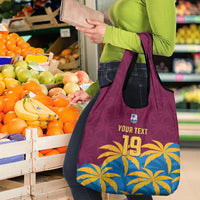 Custom West Indies Cricket Grocery Bag The Maroons Calypso Heritage