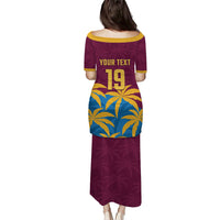 Custom West Indies Cricket Puletasi The Maroons Calypso Heritage